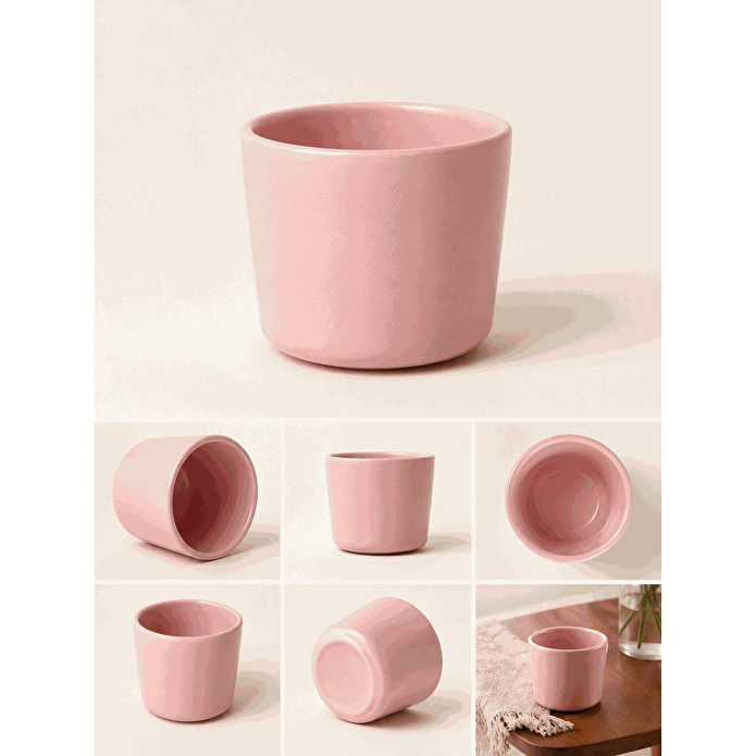 Beige & Stone Pembe Seramik Kupa 175 Ml Minimal Kahve Kupası Çay Fincanı Espresso Ve Türk Kahvesi Bardağı