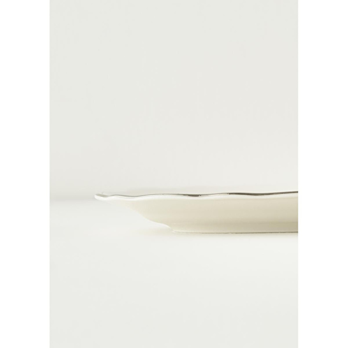 Bella Maison Victoria Porselen Sunum Tabağı Silver (20 Cm) Silver