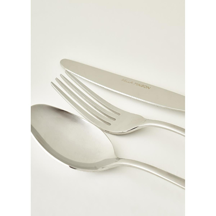 Bella Maison Roma 18 Parça Yemek Çatal Kaşık Bıçak Seti Silver