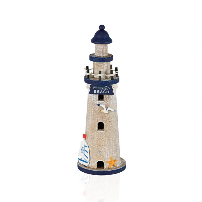 The Mia Retro Marin Deniz Feneri Obje 30 Cm