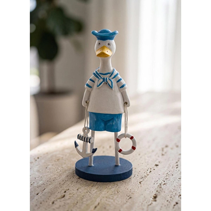 The Mia Marin Coastal Denizci Ördek Şapkalı Obje 17 Cm