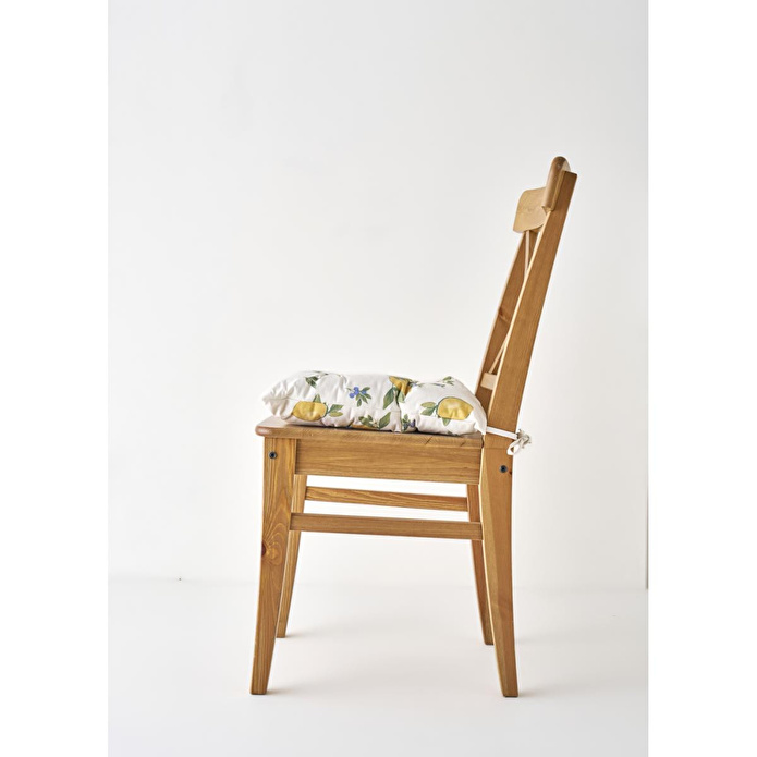 Bella Maison Lemoncello Yellow Baskılı Sandalye Minderi Sarı (40x40 Cm) Sarı