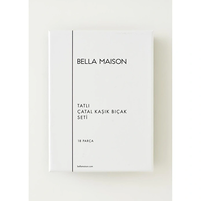 Bella Maison Toscana 18 Parça Tatlı Çatal Kaşık Bıçak Seti Silver Silver