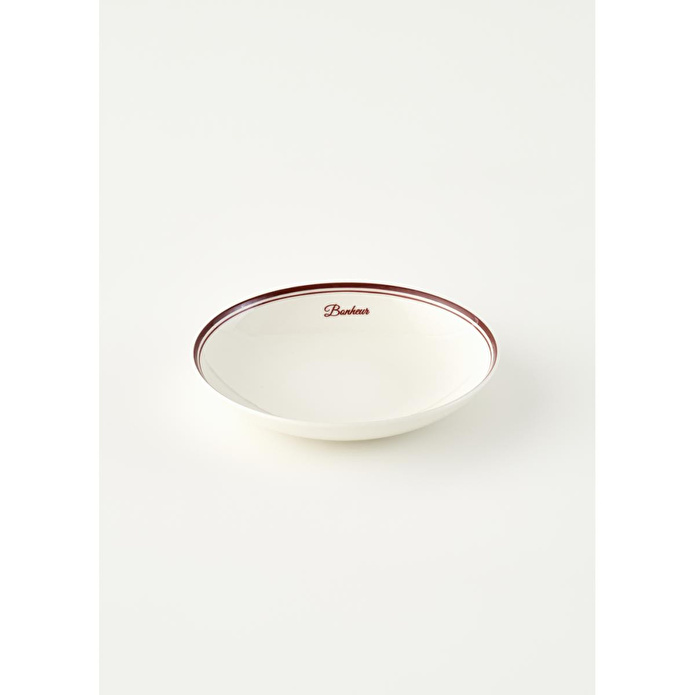 Bella Maison Bonheur Porselen Çukur Tabak Bordo (20 Cm) Bordo