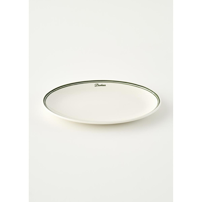 Bella Maison Bonheur Porselen Sunum Tabağı Yeşil (31 Cm) Yeşil