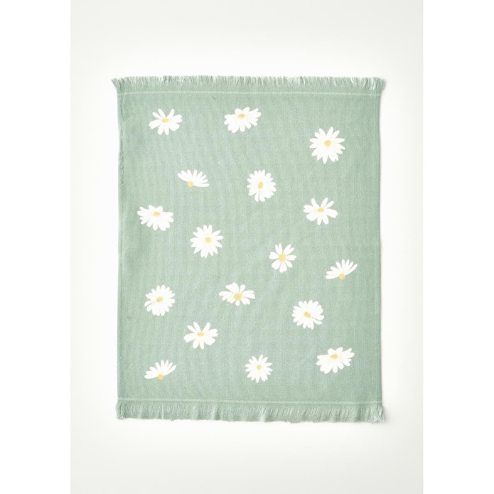 Bella Maison Daisy 2'li Kurulama Bezi Bej-yeşil (40x50 Cm) Bej-yeşil