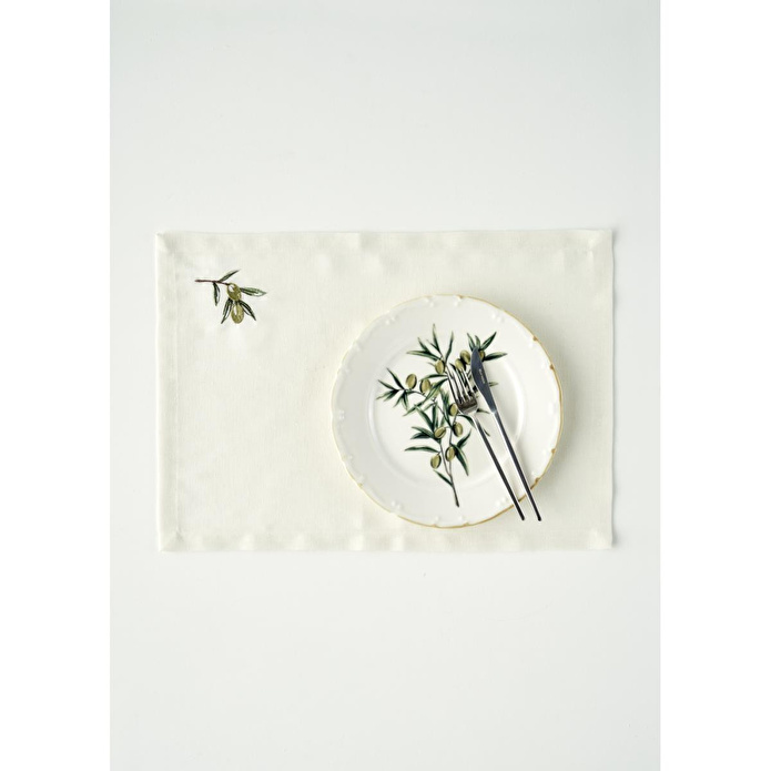 Bella Maison Olive Amerikan Servis Krem (35x45 Cm) Krem