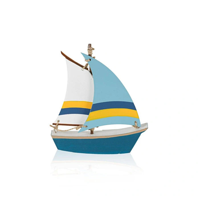 The Mia Retro Marin Çift Yelkenli Tekne Biblosu 17 Cm