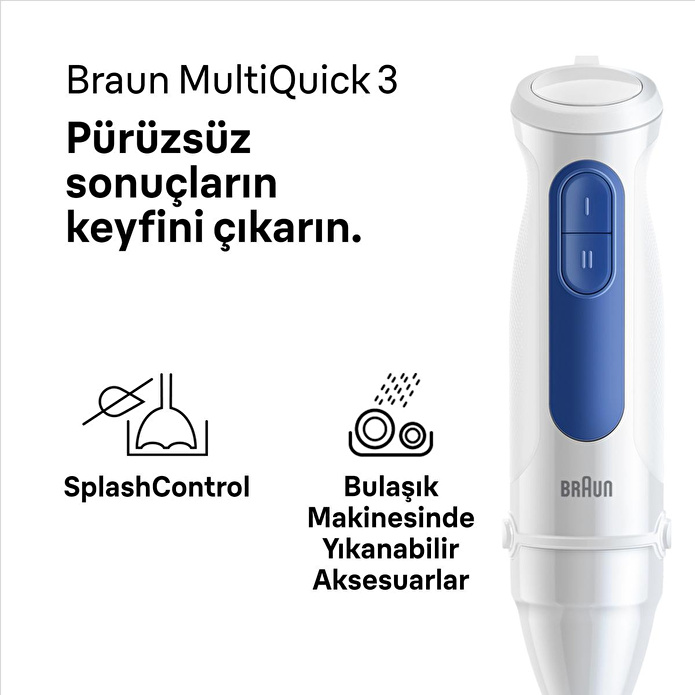 Braun Multiquick 3 El Blender Mq30202mwh