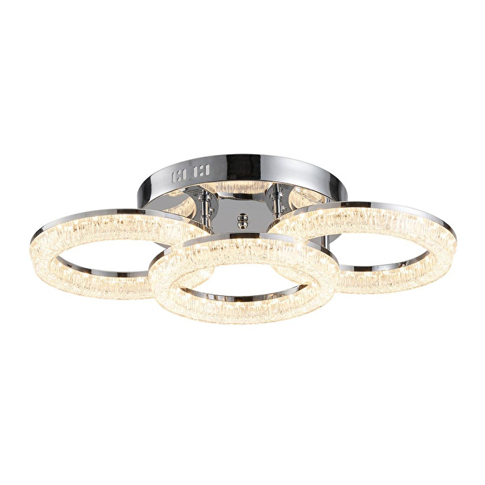 Apliqa Gomez 3'lü Krom 96 Watt Plafonyer 3 Renkli Led Avize