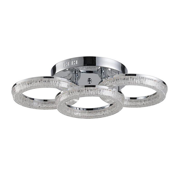 Apliqa Gomez 3'lü Krom 96 Watt Plafonyer 3 Renkli Led Avize