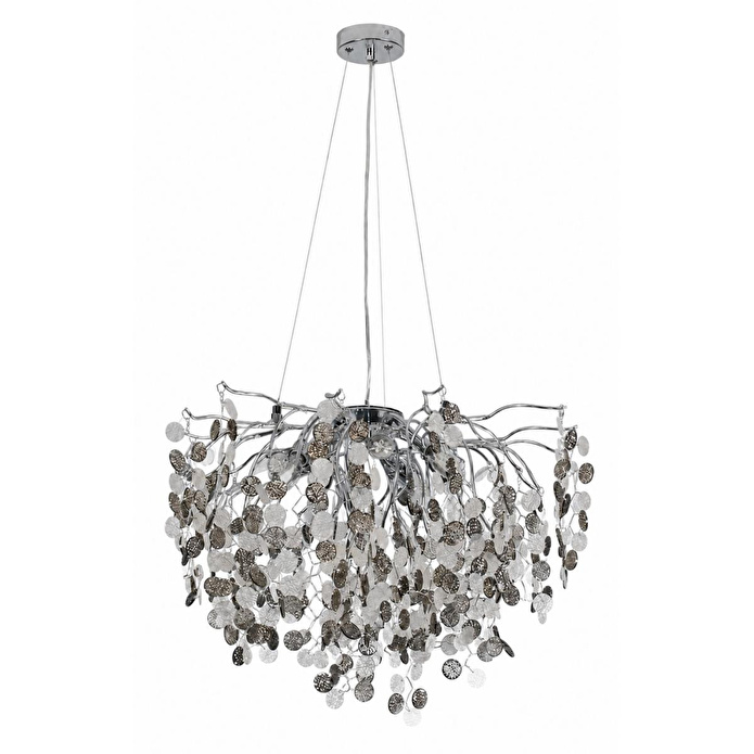 Apliqa Masal 60'lık Yuvarlak Krom Kristal Taşlı Modern, Oturma Odası, Salon Avize