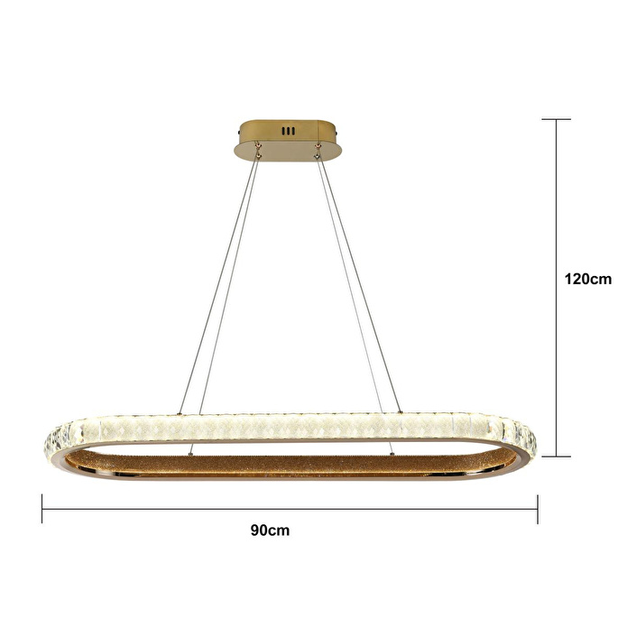 Apliqa Luca Sirali Gold Ledli̇ Avi̇ze