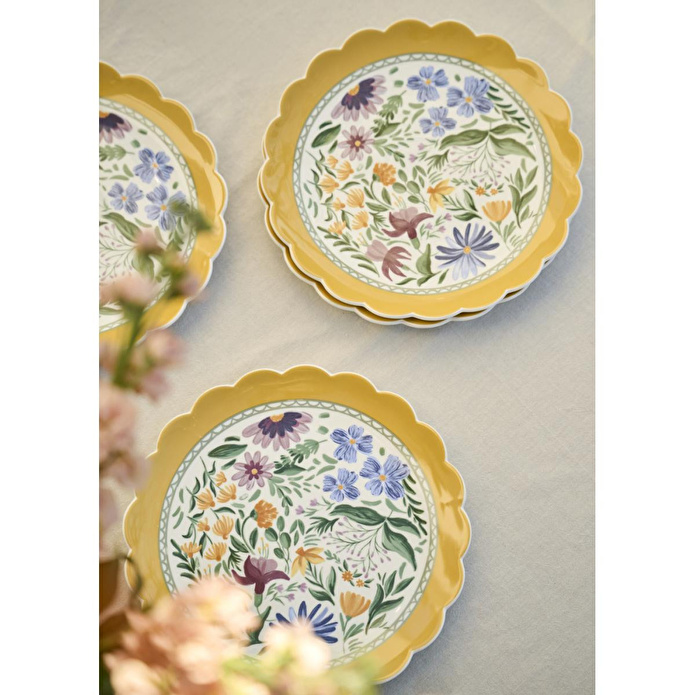 Bella Maison Bianca New Bone 6'lı Servis Tabağı Seti (26 Cm)