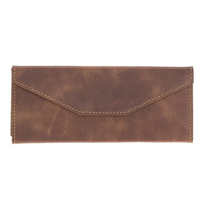 Bloominbag Prisma Espresso Brown Deri Gözlük Kılıfı – Mıknatıslı Üçgen Tasarım