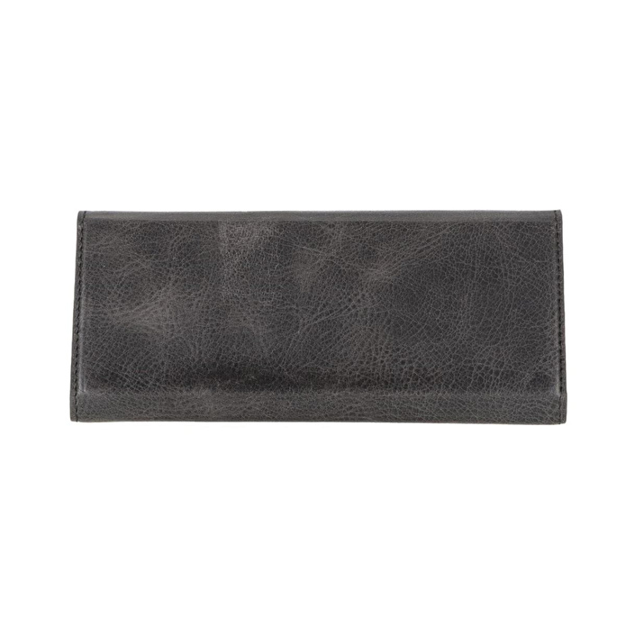 Bloominbag Prisma Charcoal Graphite Deri Gözlük Kılıfı – Mıknatıslı Üçgen Tasarım