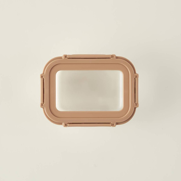Bella Maison Terra 3'lü Cam Saklama Kabı Seti Bej (370 Cc)