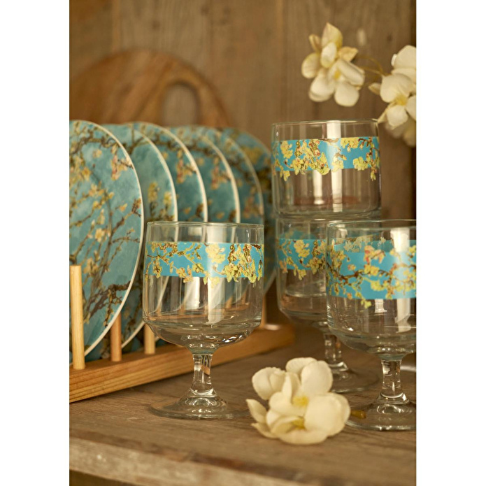 Bella Maison Van Gogh Almond Blossom Cup 4’lü Turkuaz (300 Cc)