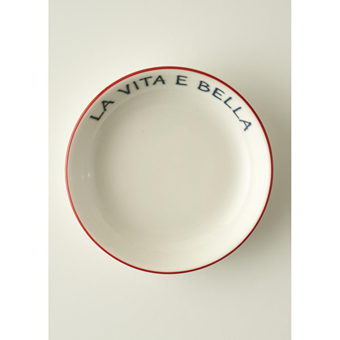 Bella Maison Line Porselen Büyük Sunum Kasesi Kırmızı (15 Cm)