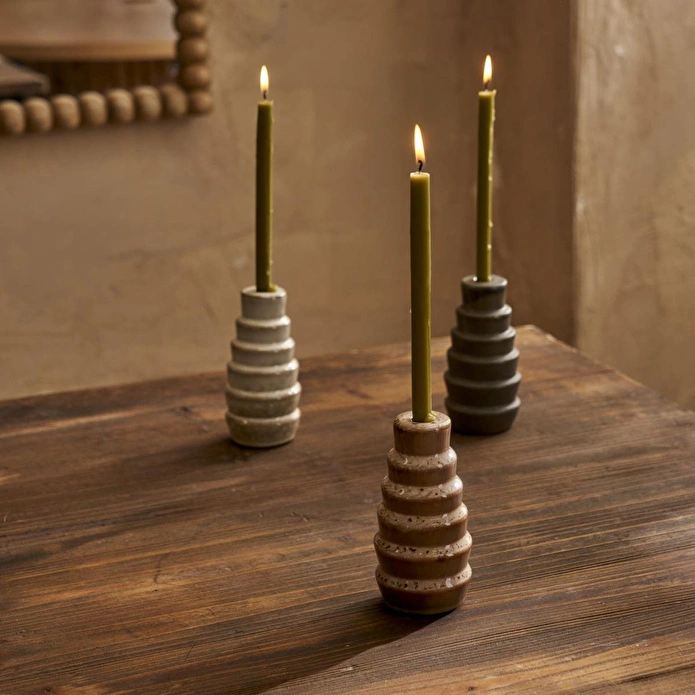 Bella Maison Wildy Mumluk Kahverengi (6x6x12 Cm)