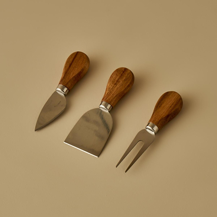 Bella Maison Parm Peynir Servis Seti Naturel (32x17,5 Cm) Naturel