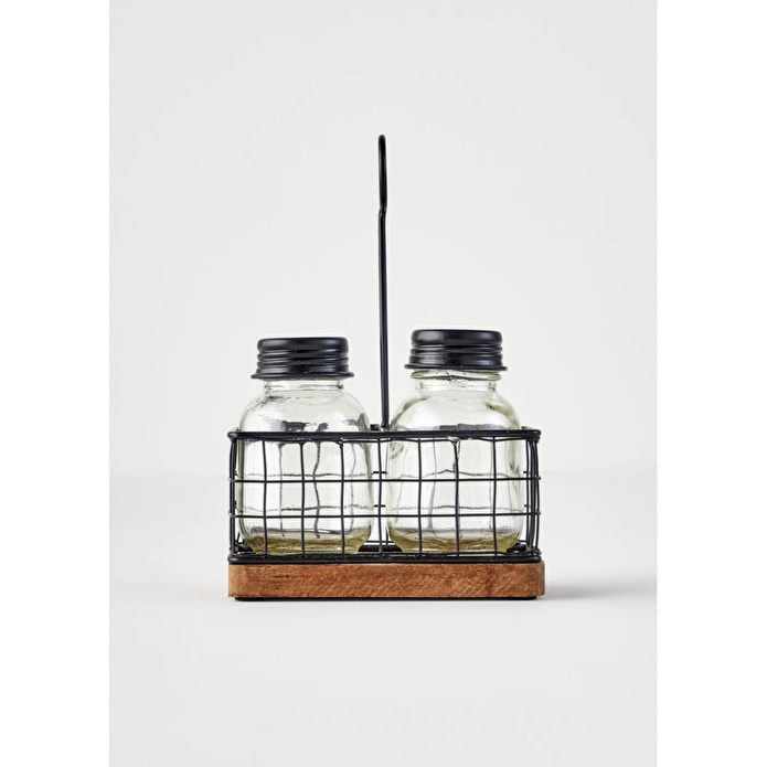Bella Maison Spark Tuzluk Biberlik Seti Siyah (12x6,5x20,5 Cm) Siyah
