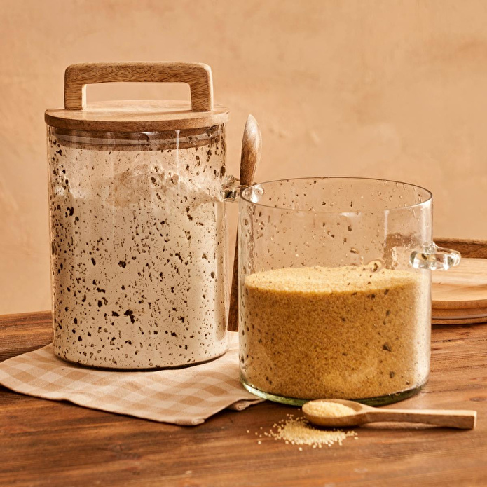 Bella Maison Kers Mango Kapaklı Kaşıklı Kavanoz Naturel (2200 Ml) Naturel