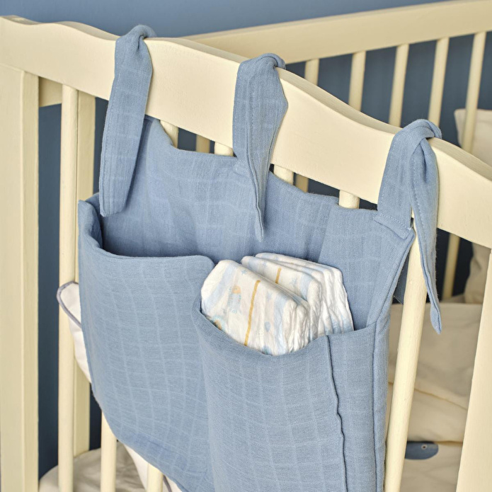 Bella Maison %100 Pamuk Marine Beşik Organizer (30x40 Cm) Çok Renkli