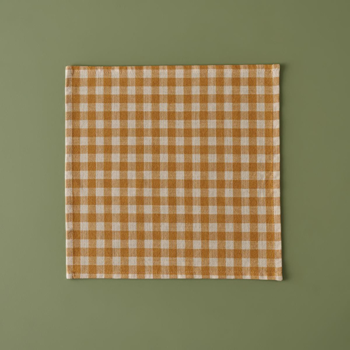 Bella Maison %100 Pamuk Pavia Peçete Hardal (40x40 Cm) Hardal