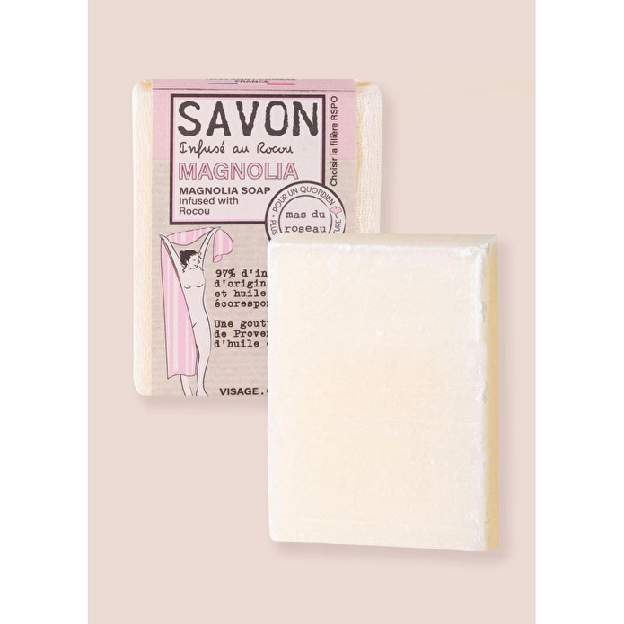 The Mia Mas Du Roseau Magnolia Scented Herbal Soap | Manolya Sabunu 100g