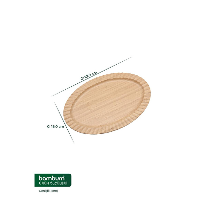 Bambum Crumble - Oval Tabak Büyük