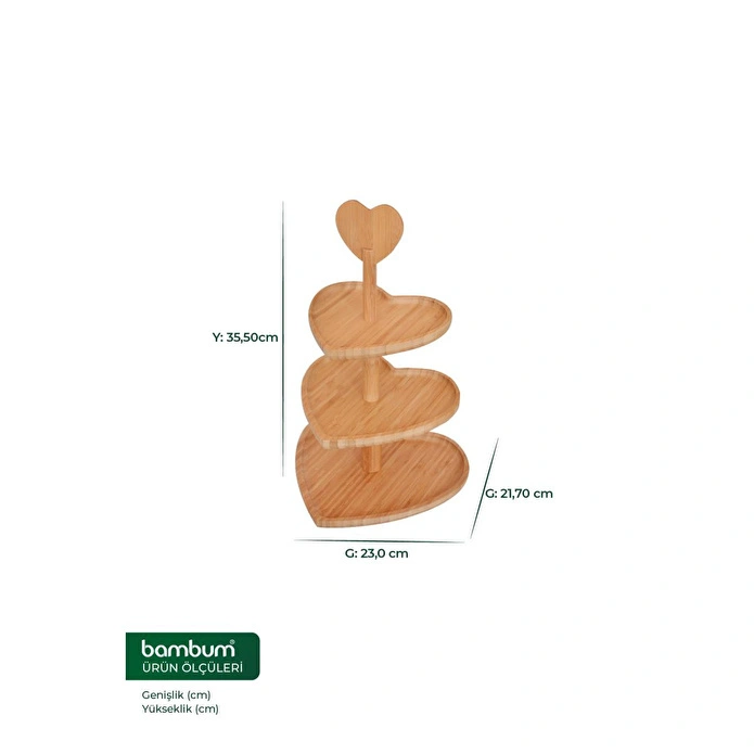 Bambum Triple 3 Katlı Sunum B2735