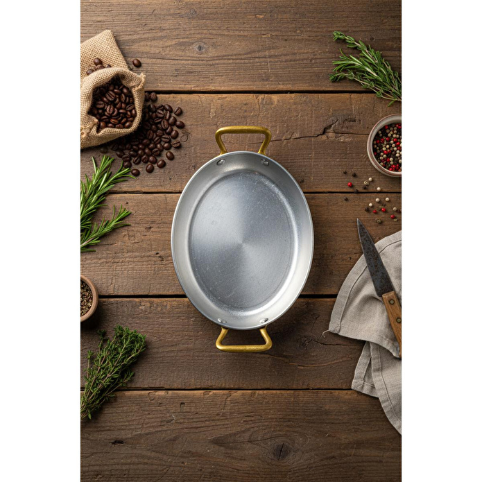 Bambum Fornello Çelik Oval Sunum 22 Cm