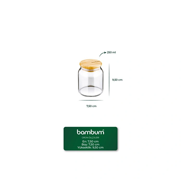 Bambum Zone Cam Saklama Kabı 800 Ml B4599