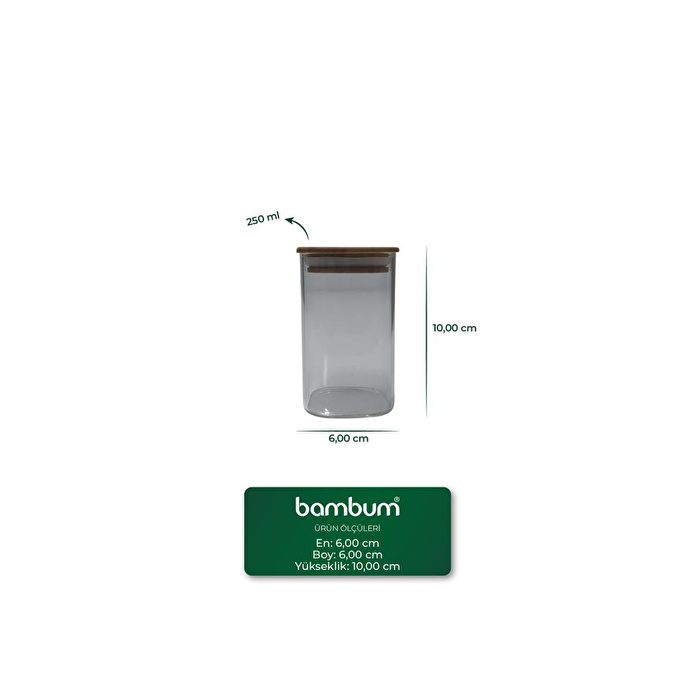 Bambum Wessam - 9 Parça 3 Katlı Baharatlık Seti