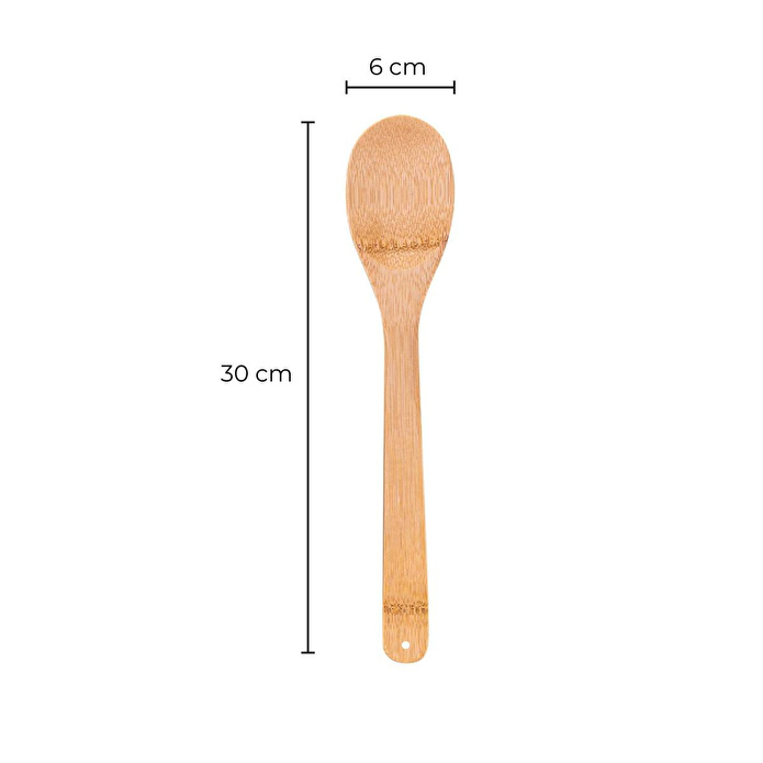 Bambum Ravili - 4'lü Servis Maşa Spatula Kaşık Seti