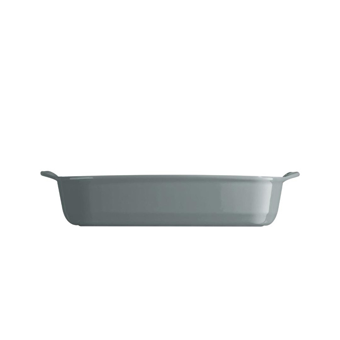 Emile Henry Fırın Kabı Dikdörtgen 36 X 23,5 Cm - Açık Gri