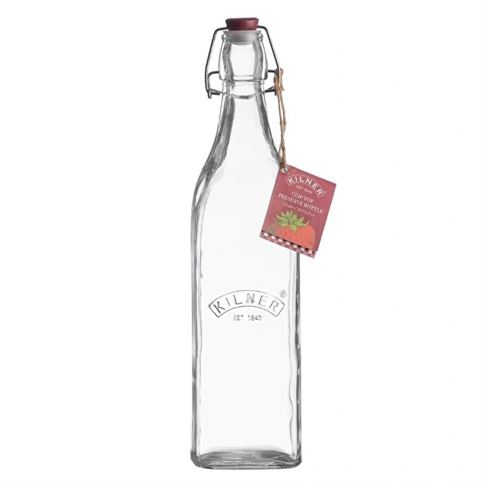 Kilner Klipsli Kare Şişe 1 L