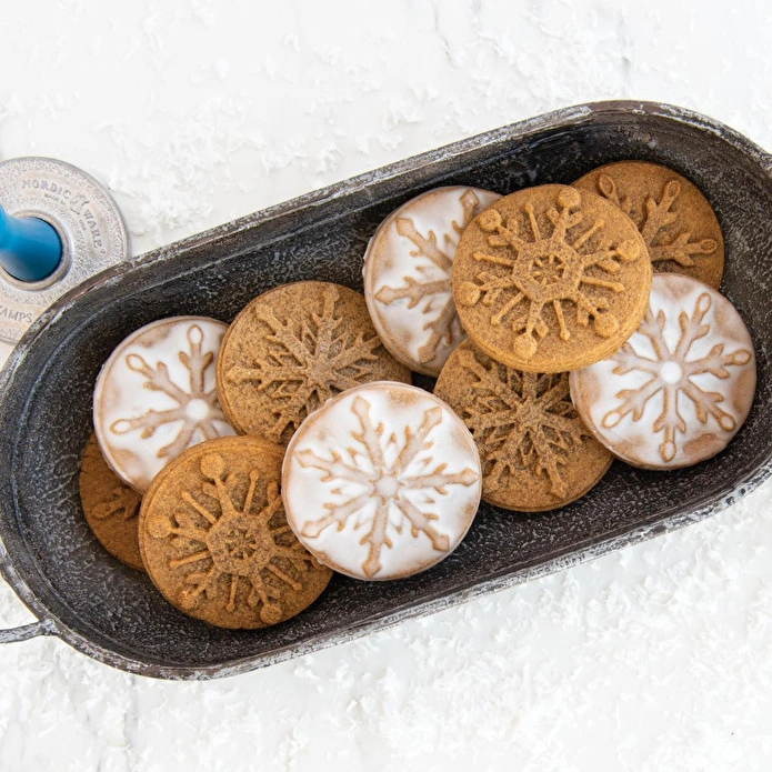 Nordicware Kar Taneleri Kurabiye Baskı Pulları