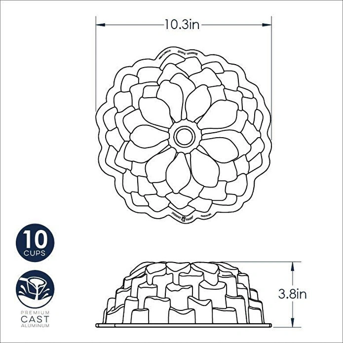 Nordicware Çicek Bundt Kek Kalıbı