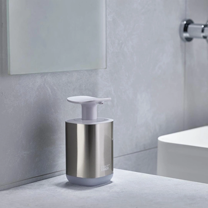 Joseph Joseph 2 Li Sıvı Sabunluk Ve Lavabo Düzenleme Seti - Beyaz Çelik