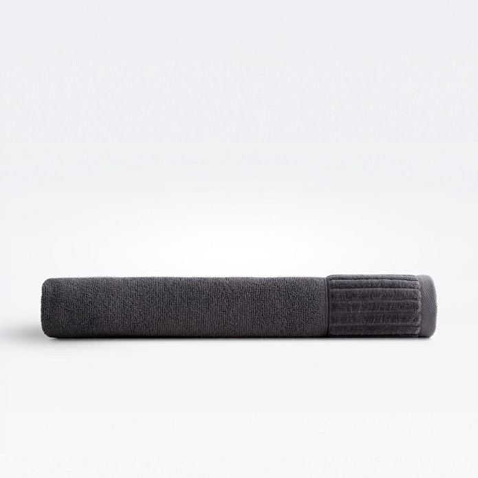 Green Black Serena Banyo Havlusu %100 Pamuk Antrasit 80x150 Cm