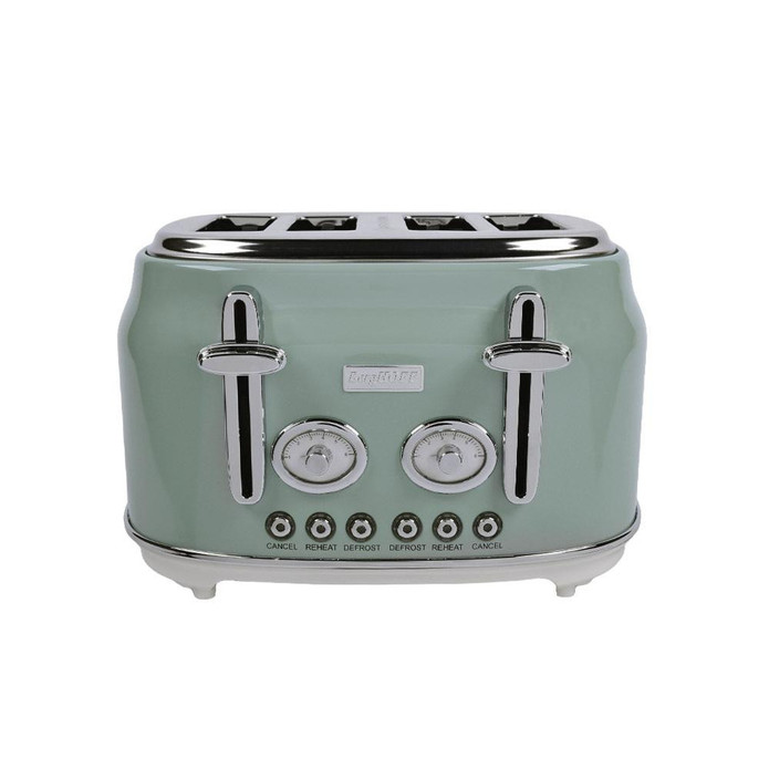 Berghoff Gem Retro Mint Yeşil Dört Dilim Ekmek Kızartma Makinesi