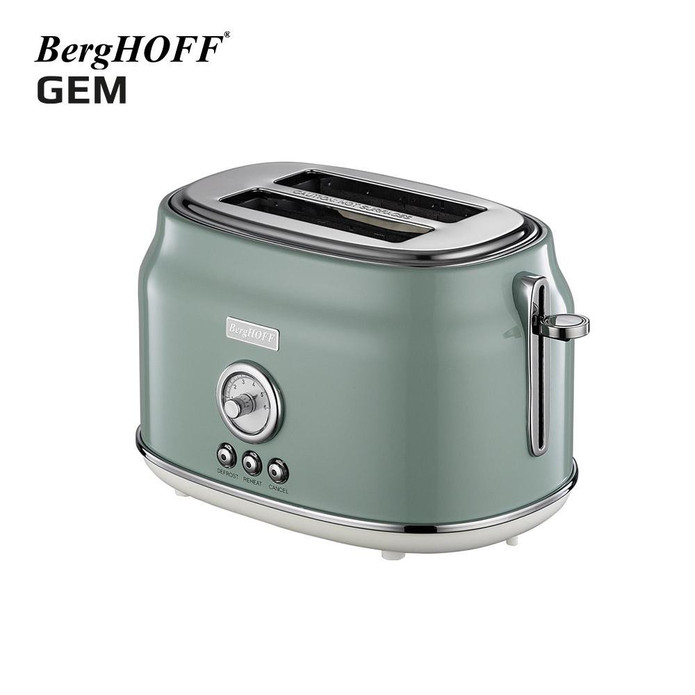 Berghoff Gem Retro  Mint Yeşil İki Dilim Ekmek Kızartma Makinesi