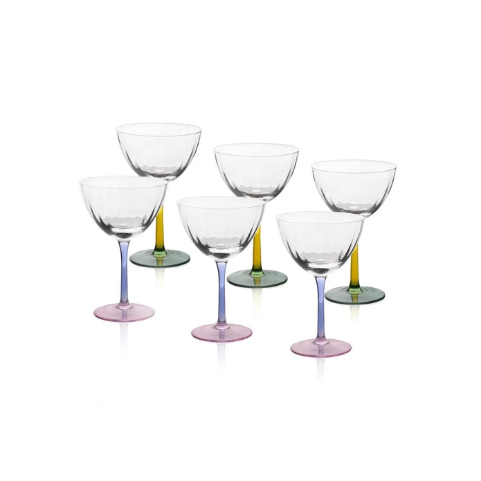 The Mia Ayaklı Cam Dondurma Kasesi 6lı Set 240 Ml 12021