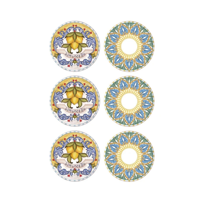 The Mia Limoncello Pasta Tabağı 6lı Set 19 Cm