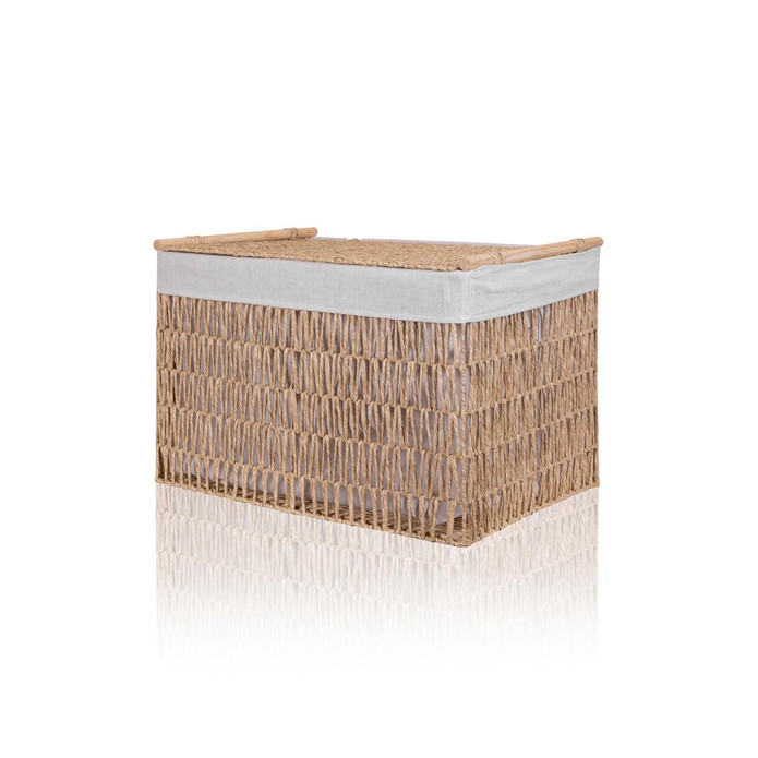 The Mia Cesta Hasır Organizer Sepet Naturel 62x42x42 Cm