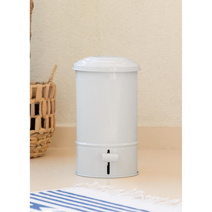 The Mia Stripe Mutfak Ve Banyo Çöp Kovası Beyaz 5 Lt