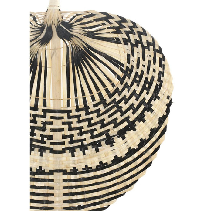 The Mia Dekoratif Bambu Duvar Dekoru Siyah 2x29x39 Cm