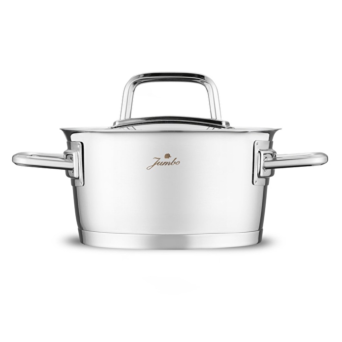 Jumbo Felix 8 Parça İndüksiyon Tabanlı Çelik Tencere Seti